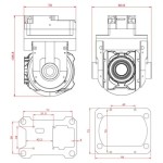 Tarot-TL10X-T2D 2-Achsen-Kugelkamera Gimbal Optischer 10X Zoom Gimbal HDMI-Ausgang für Starrflügel-Mehrrotor-FPV-Drohne